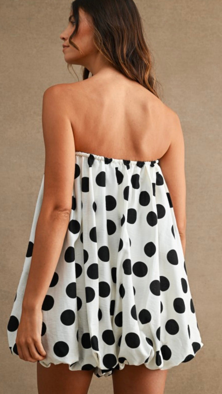 Polka Dot Bubble Romper