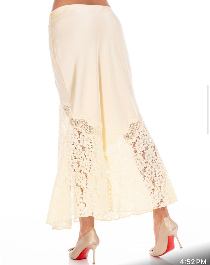 Silk Lace Skirt