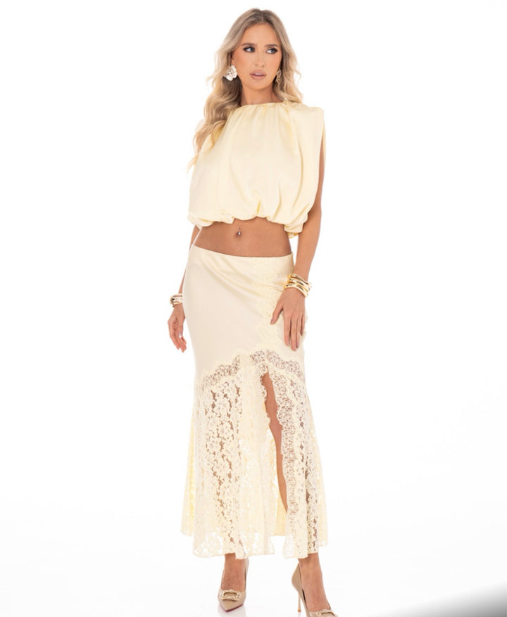 Silk Lace Skirt